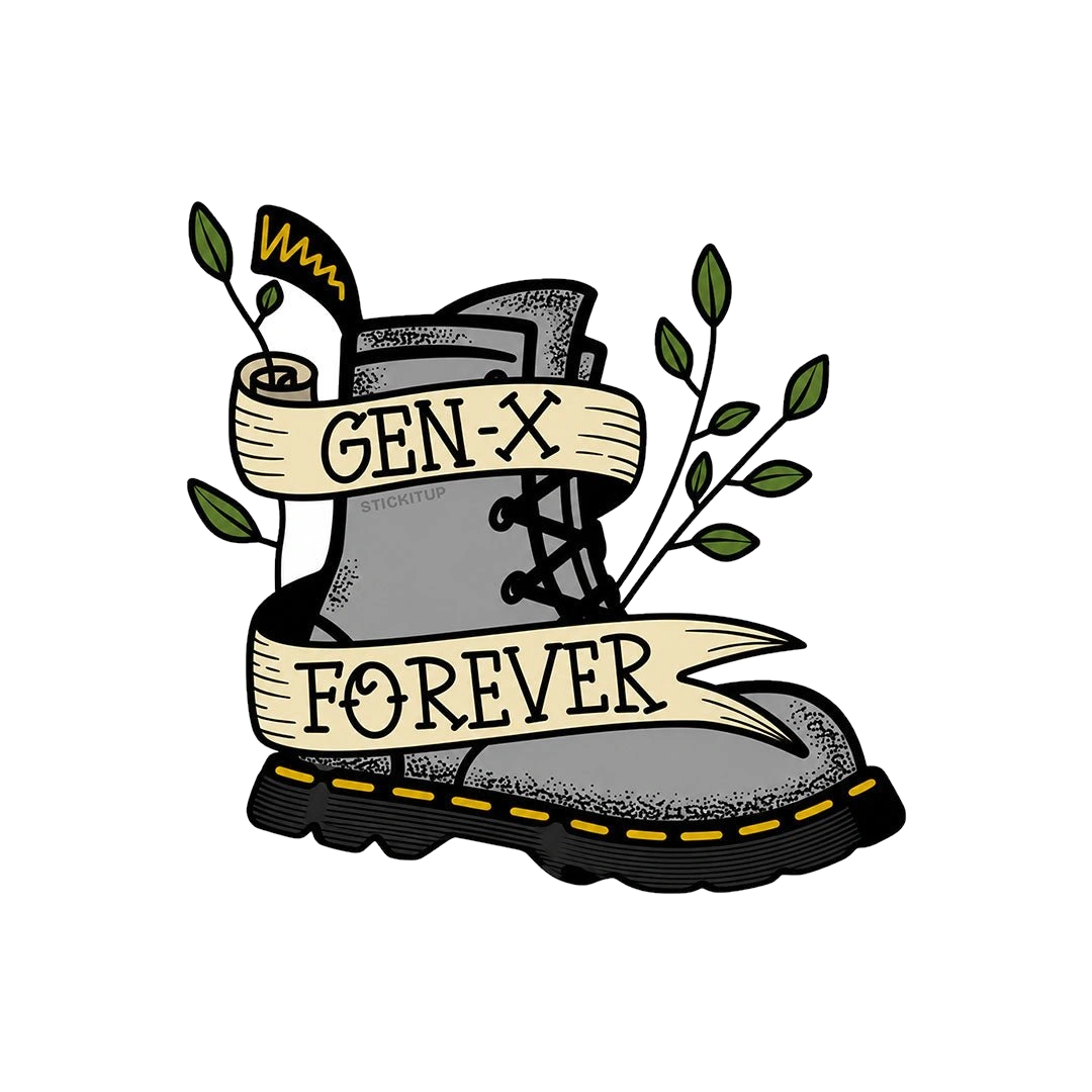 Gen X Forever Sticker